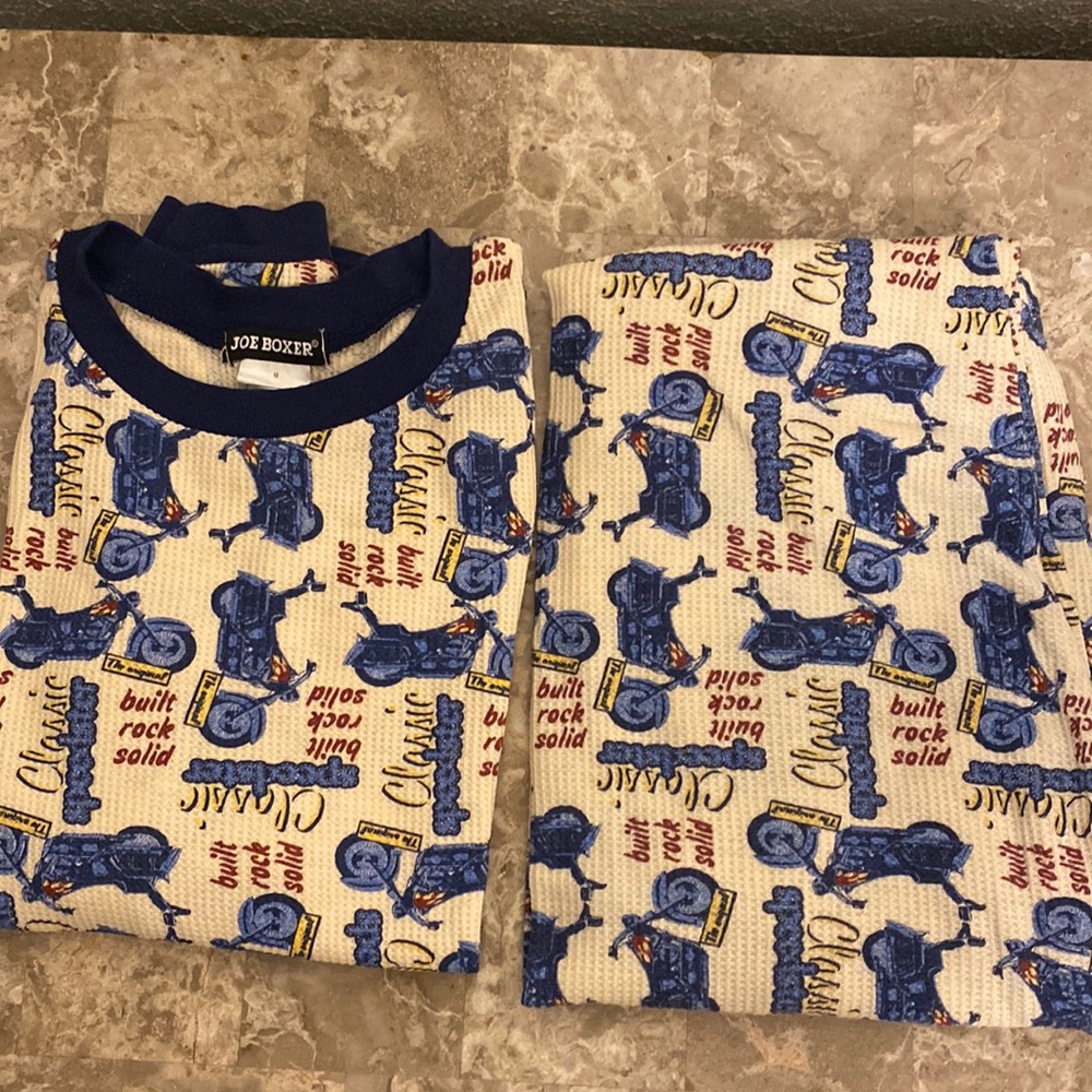 Joe Boxer Motorcycle Print Pajamas